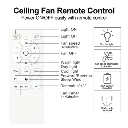 52" Low Profile Ceiling Fan with Lights