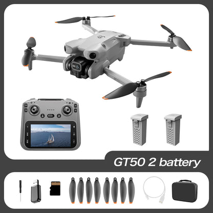 Drone with Screen HD Aerial Photography Brushless Obstacle Avoidance ESC Quadrcopter Toy Aircraft