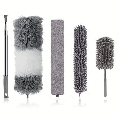 Duster for Home Dusting and Ceiling Cleaning with Extendable Handle