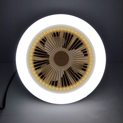 30W Silent 3 Speeds Ceiling Fan with Remote Control with Lighting Lamp E27 Converter Base for Bedroom Living Home